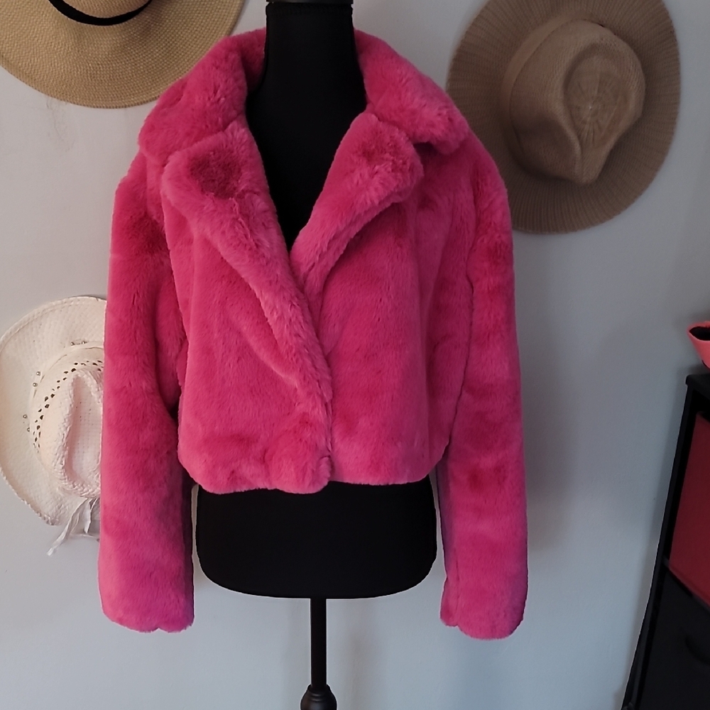 Forever 21 Pink Teddy Jacket - Picture 3 of 9